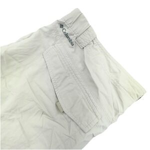Columbia Pants Mens 42x30 Beige Omni-Shade Cargo Hiking Outdoor Stretch AM5007